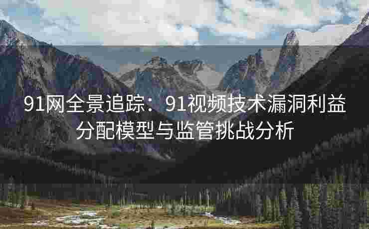 91网全景追踪：91视频技术漏洞利益分配模型与监管挑战分析