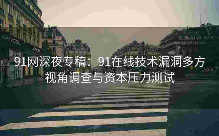 91网深夜专稿：91在线技术漏洞多方视角调查与资本压力测试
