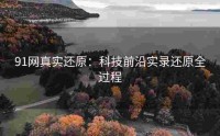 91网真实还原：科技前沿实录还原全过程