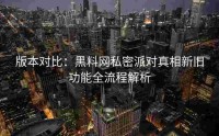 版本对比：黑料网私密派对真相新旧功能全流程解析
