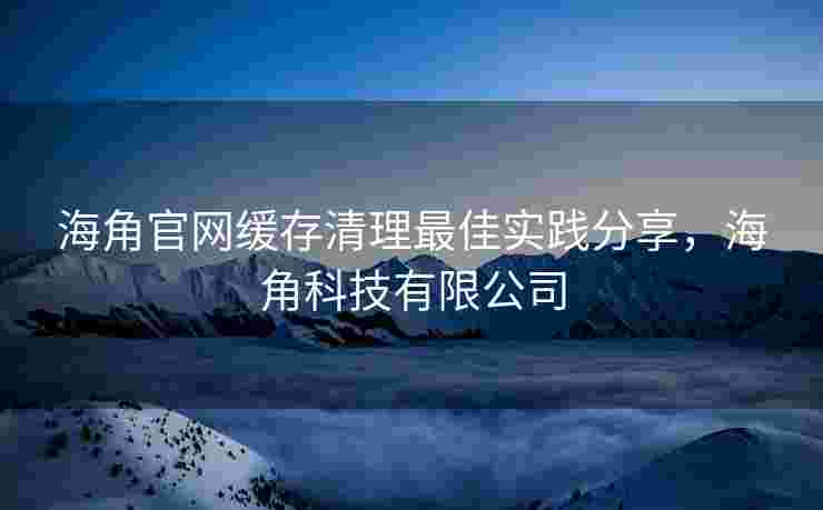 海角官网缓存清理最佳实践分享，海角科技有限公司
